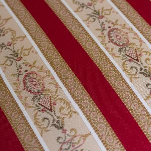 RED LISERE FABRIC SAMPLE
