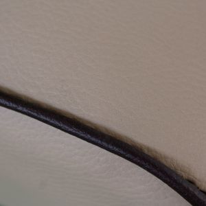 BEIGE ECO-LEATHER SAMPLE WITH BROWN THREAD